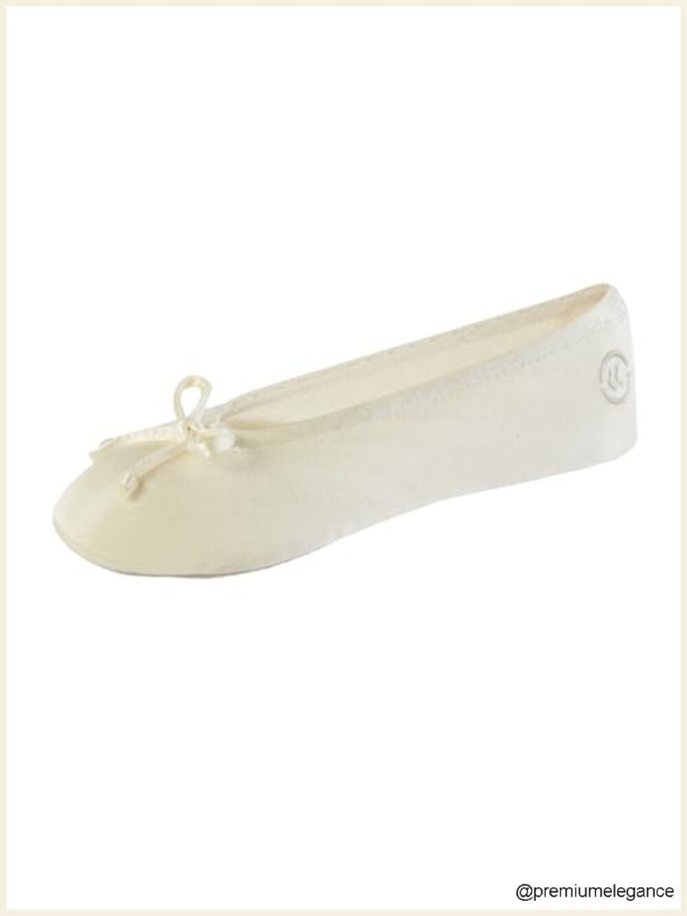 Satin Ballerina Slippers with Ribbon Bow and Suede Sole
